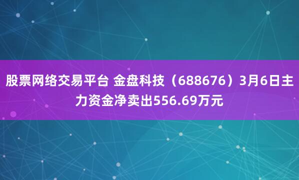 股票网络交易平台 金盘科技（688676）3月6日主力资金净卖出556.69万元