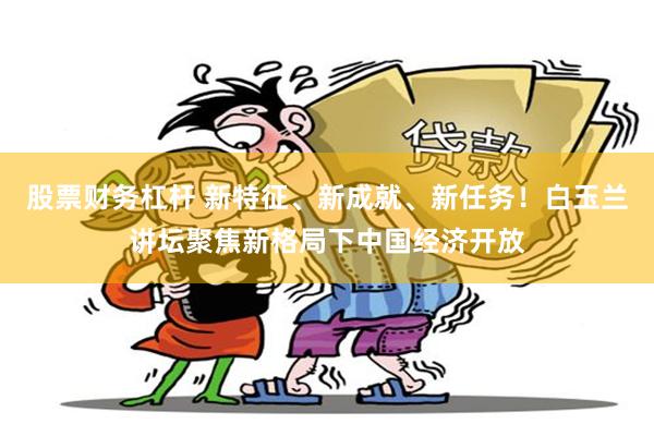股票财务杠杆 新特征、新成就、新任务！白玉兰讲坛聚焦新格局下中国经济开放