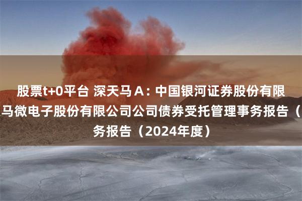 股票t+0平台 深天马Ａ: 中国银河证券股份有限公司关于天马微电子股份有限公司公司债券受托管理事务报告（2024年度）
